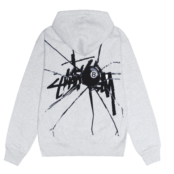 Stussy Shattered Zip Hoodie Grey