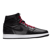 Air Jordan 1 High Black Satin Gym Red