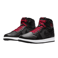 Air Jordan 1 High Black Satin Gym Red